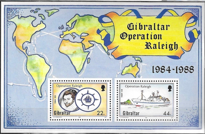 Gibraltar. Operation Raleigh. 1984-1988.