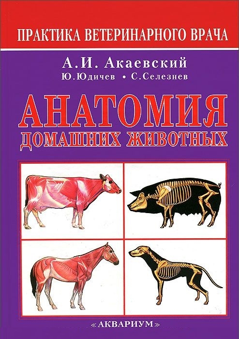 Анатомия домашних животных. А. И. Акаевский, Ю. Ф. Юдичев, С. Б. Селезнев. 2009 г.